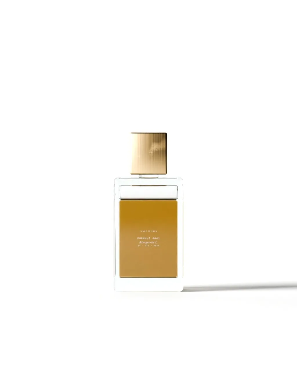 The bottle, upright