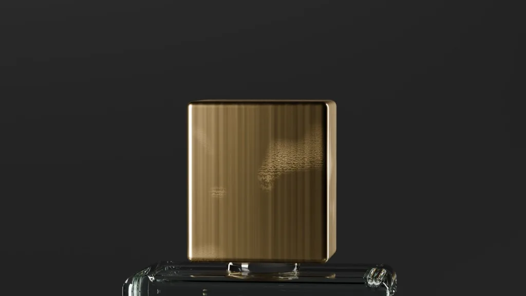 The brass cap in close detail